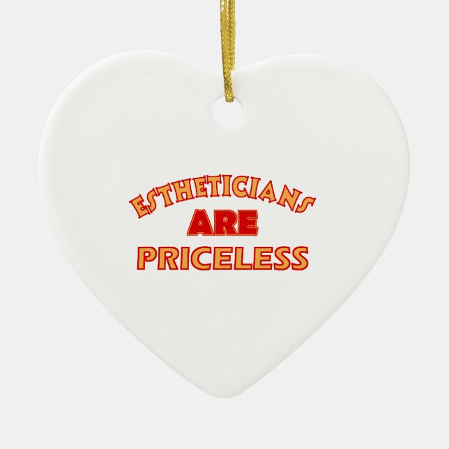 PRICELESS Aesthetician designs Ceramic Tree Decoration (Front)