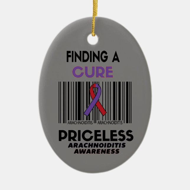 Priceless...Arachnoiditis Ceramic Tree Decoration (Front)