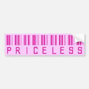 Priceless Barcode Bumper Sticker