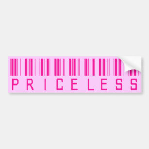 Priceless Barcode Bumper Sticker