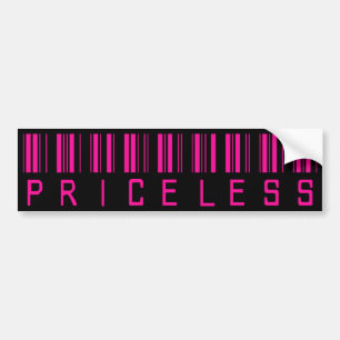 Priceless Barcode Bumper Sticker