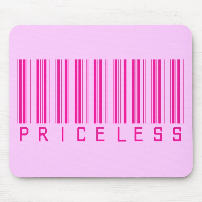 Priceless Barcode Mouse Pad (Front)