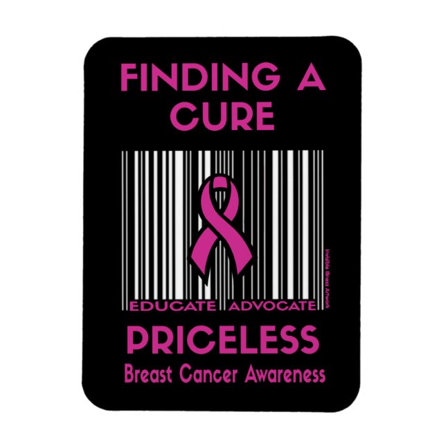 PRICELESS...Breast Cancer Magnet (Vertical)