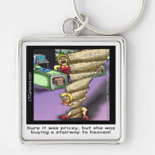 Pricey Heavenly Stairway Funny Key Ring