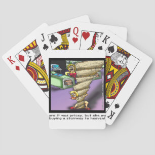 Pricey Heavenly Stairway Funny Playing Cards