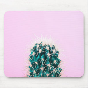 Prickley Cactus on Pink Mouse Pad