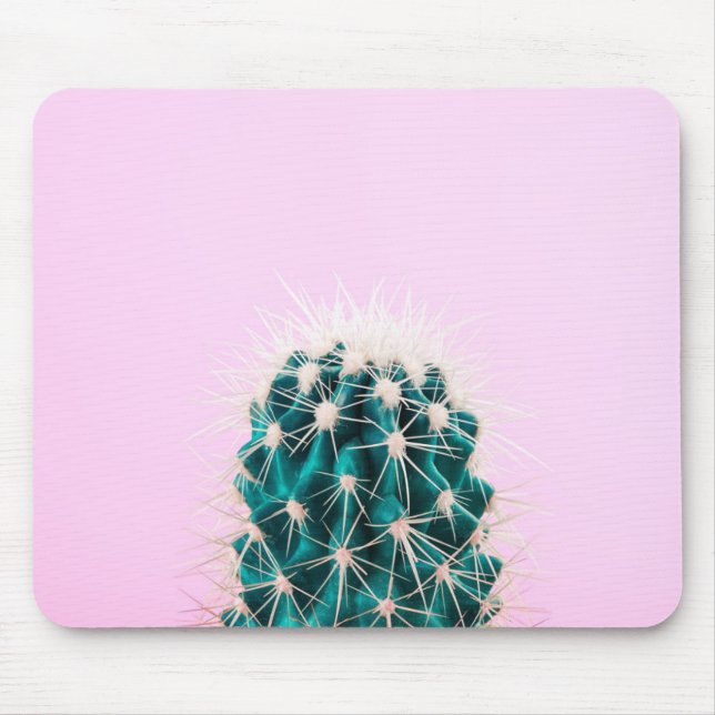 Prickley Cactus on Pink Mouse Pad (Front)