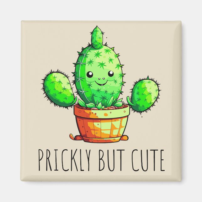 Prickly but cute magnet (Front)