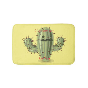 Prickly Irate Cactus Thunder_Cove Bath Mat