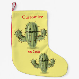 Prickly Irate Cactus Thunder_Cove Small Christmas Stocking