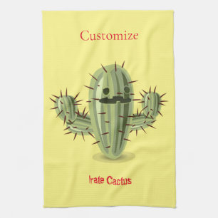Prickly Irate Cactus Thunder_Cove Tea Towel