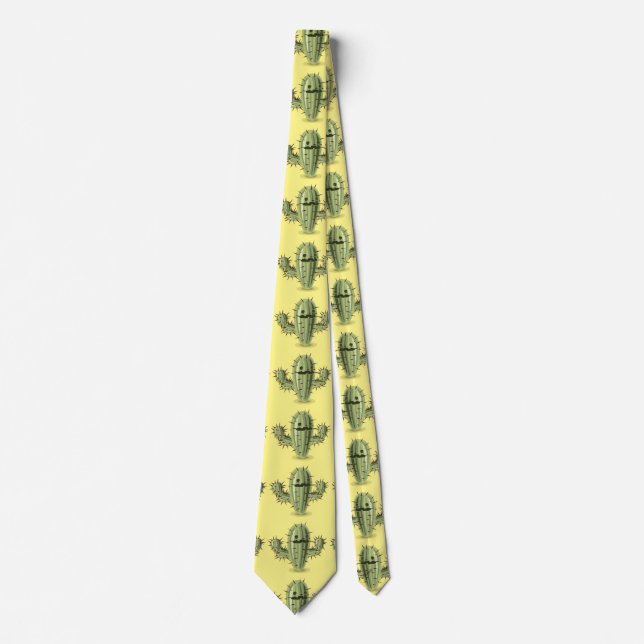Prickly Irate Cactus Thunder_Cove Tie (Front)
