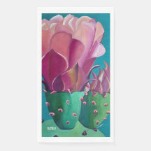 Prickly Pear Art on Guest Hand Towel