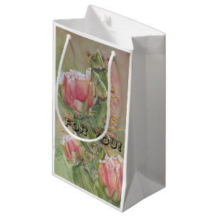 PRICKLY PEAR CACTUS FLOWER SMALL GIFT BAG