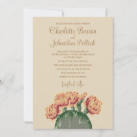 Prickly Pear Cactus Flowers Elegant Cactus Wedding