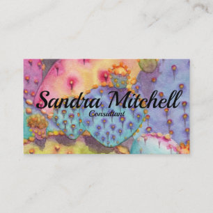 Prickly Pear Cactus Personalise Business Cards