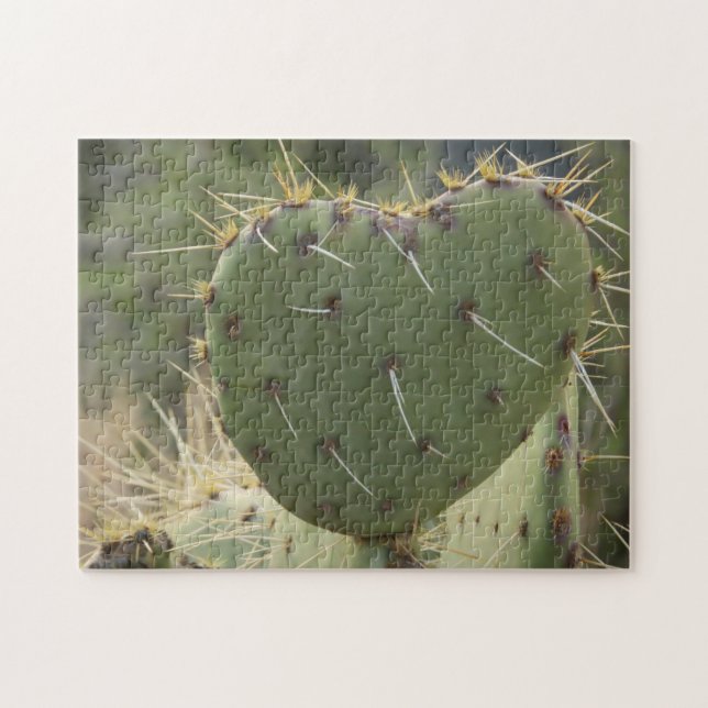 Prickly Pear Heart Jigsaw Puzzle (Horizontal)