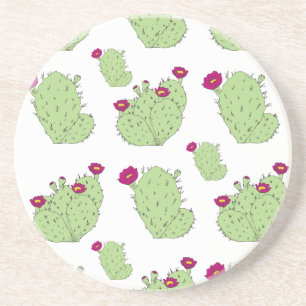 Prickly Pear Pattern Coaster