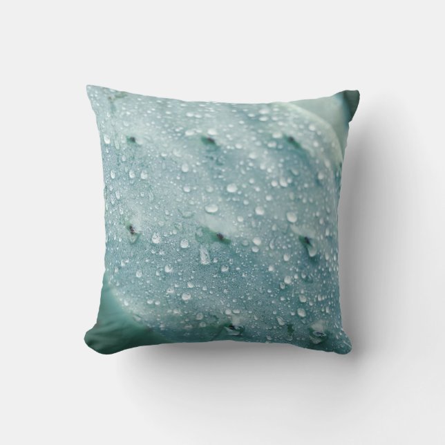 Prickly Pear Texture Pale Green Cushion (Front)