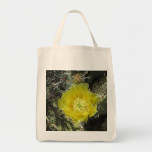 Prickly Pear Yellow Bloom Close Tote Bag