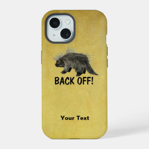 Prickly Porky - Back Off iPhone 15 Case