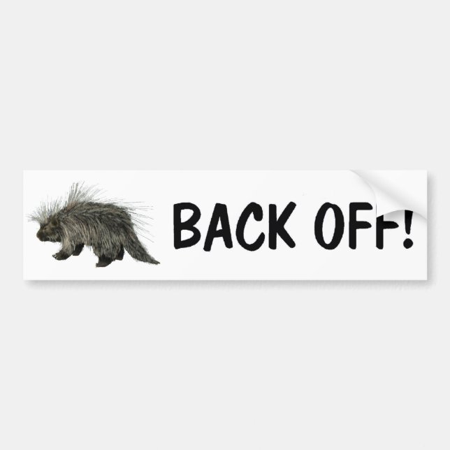 Prickly Porky Bumper Sticker (Front)