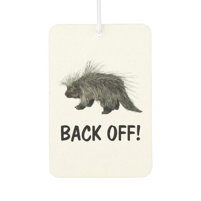 Prickly Porky Car Air Freshener (Front)