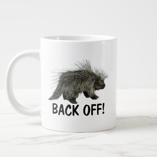 Prickly Porky Large Coffee Mug (Left)