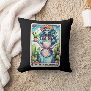 Pricks Everywhere Tarot Card Cushion