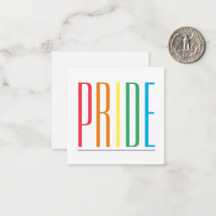PRIDE 2.5" Square Flat Card