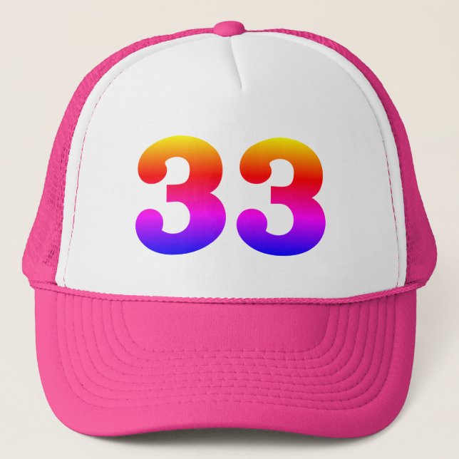 Pride "33" trucker hat (Front)