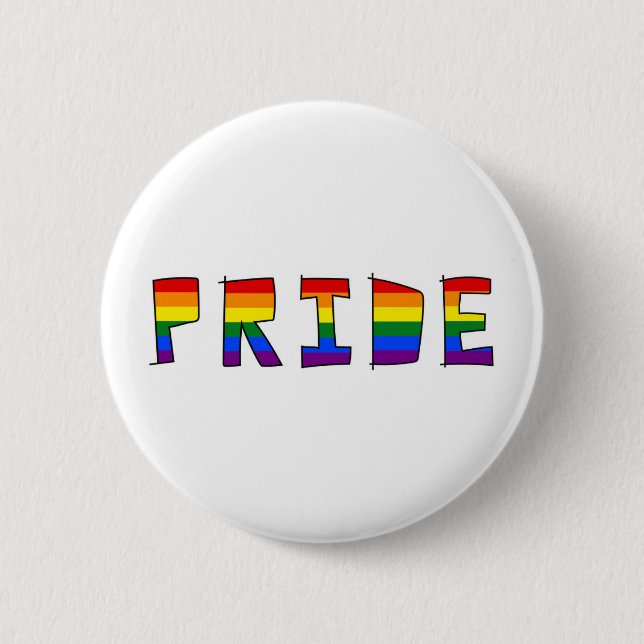 PRIDE 6 CM ROUND BADGE (Front)