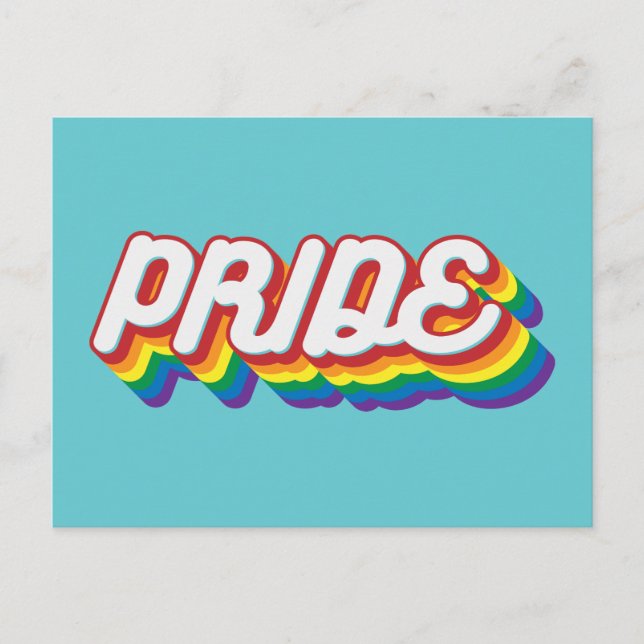 Pride | 70's Style Postcard (Front)
