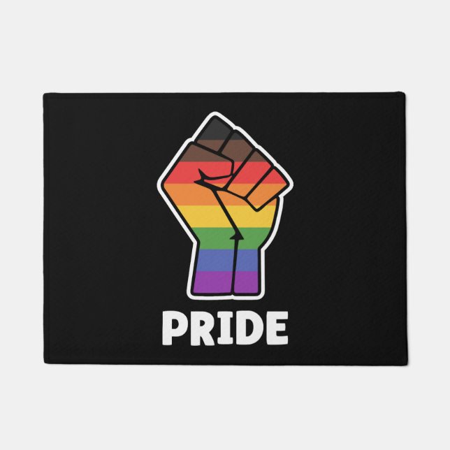 Pride Alternative Pride Fist Design for Equality Doormat (Front)