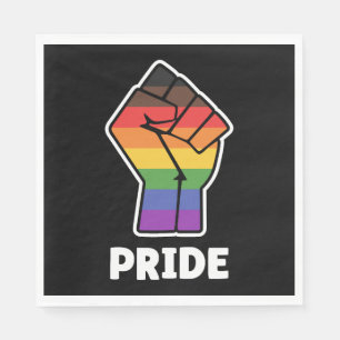 Pride Alternative Pride Fist Design for Equality Napkin