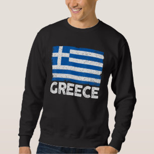 Pride And Heritage Patriotic Greek Roots Greece Fl Sweatshirt