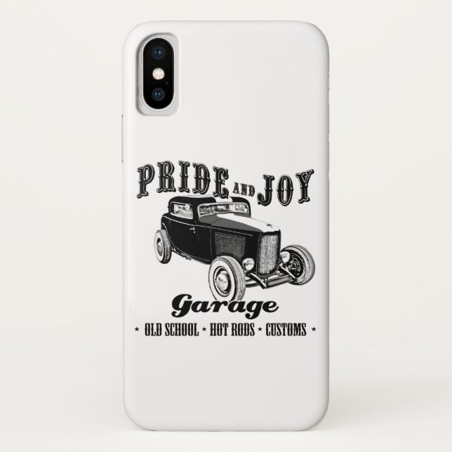 Pride and Joy Hot Rod Garage. Case-Mate iPhone Case (Back)