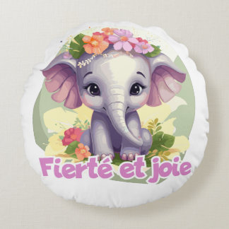 Pride and joy round cushion