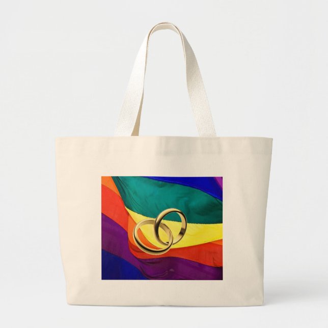 Pride and Marriage Large Tote Bag (Front)