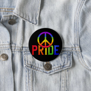 Pride and Peace 7.5 Cm Round Badge