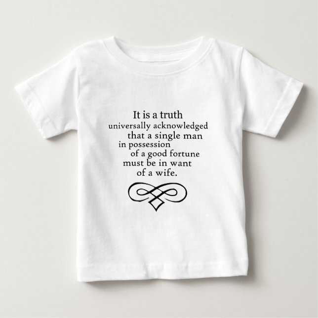 Pride and Prejudice Baby T-Shirt (Front)