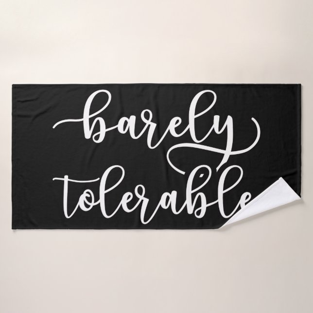 Pride And Prejudice - Barely Tolerable I Bath Towel Set (Bath Towel)
