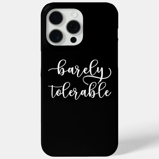Pride And Prejudice - Barely Tolerable I Case-Mate iPhone Case (Back)