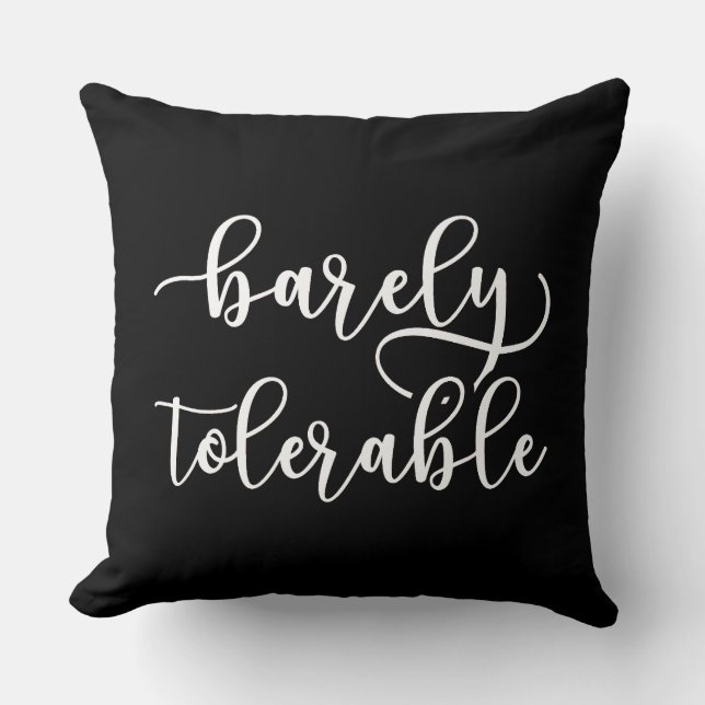 Pride And Prejudice - Barely Tolerable I Cushion (Front)