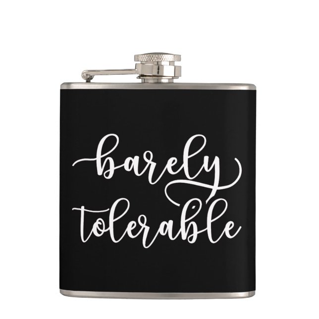 Pride And Prejudice - Barely Tolerable I Hip Flask (Front)