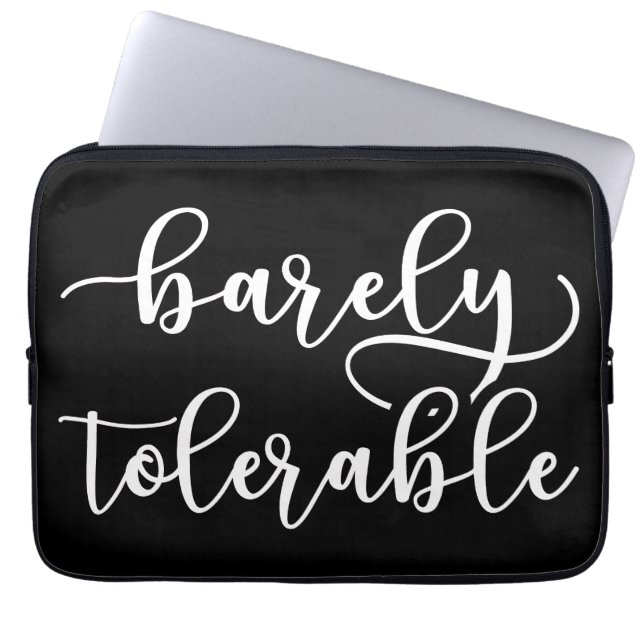 Pride And Prejudice - Barely Tolerable I Laptop Sleeve (Front)