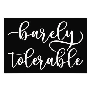 Pride And Prejudice - Barely Tolerable I Photo Print
