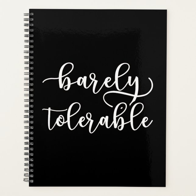 Pride And Prejudice - Barely Tolerable I Planner (Front)