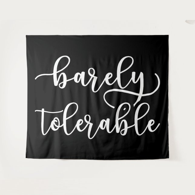 Pride And Prejudice - Barely Tolerable I Tapestry (Front (Horizontal))