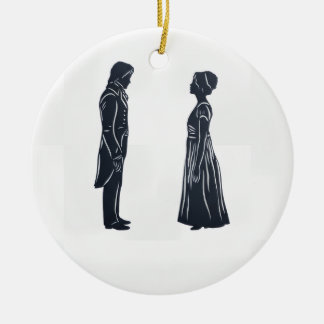 Pride and Prejudice Ceramic Ornament